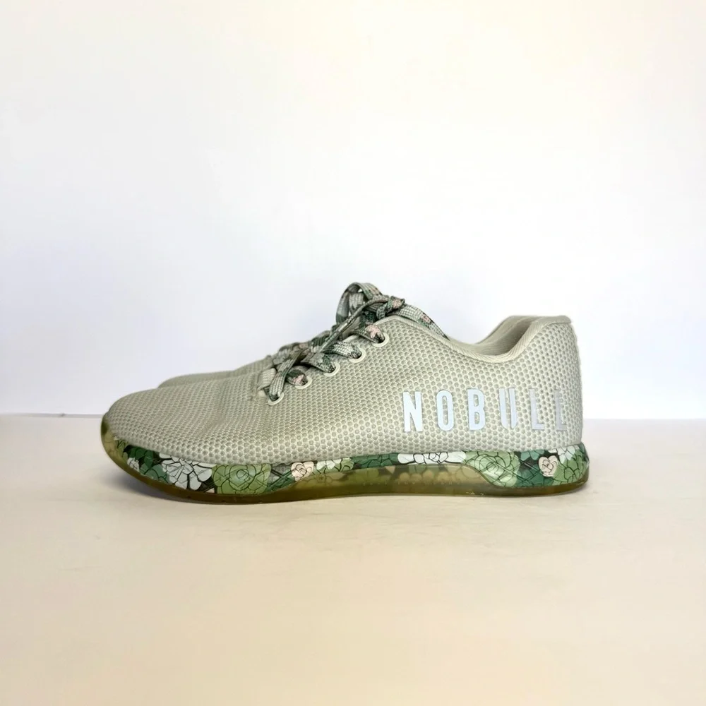 NOBULL Women’s Mint Green Succulent Athletic Shoes Weightlifting Size 7.5